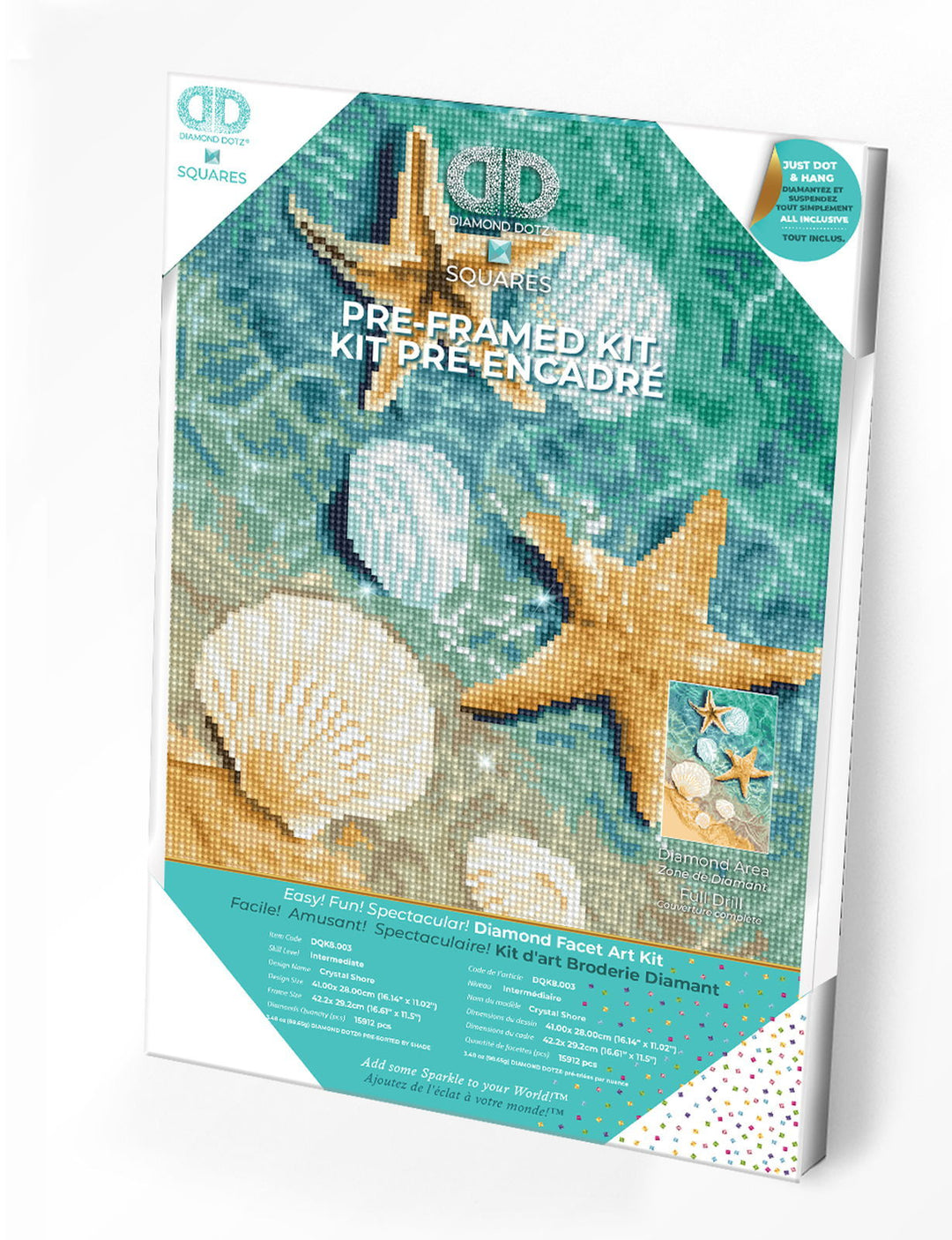 Diamond Dotz Crystal Shore - Pre-Framed Kit Diamond Painting Artwork Kit