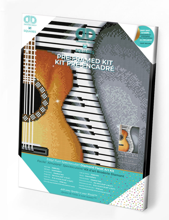 Diamond Dotz Classical Jazz Pre-Framed Kit - 11.8" x 16.1"