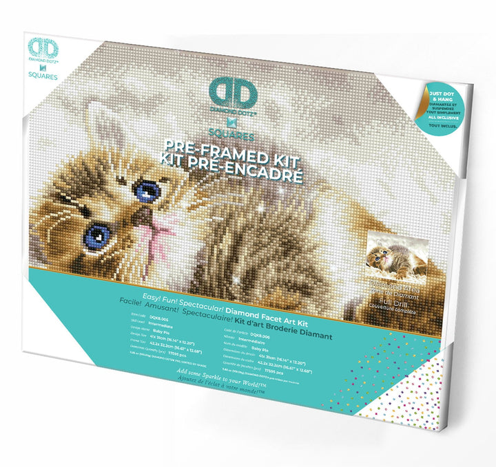 Diamond Dotz Baby Pie Pre-Framed Kit - 16.1" x 12.2"