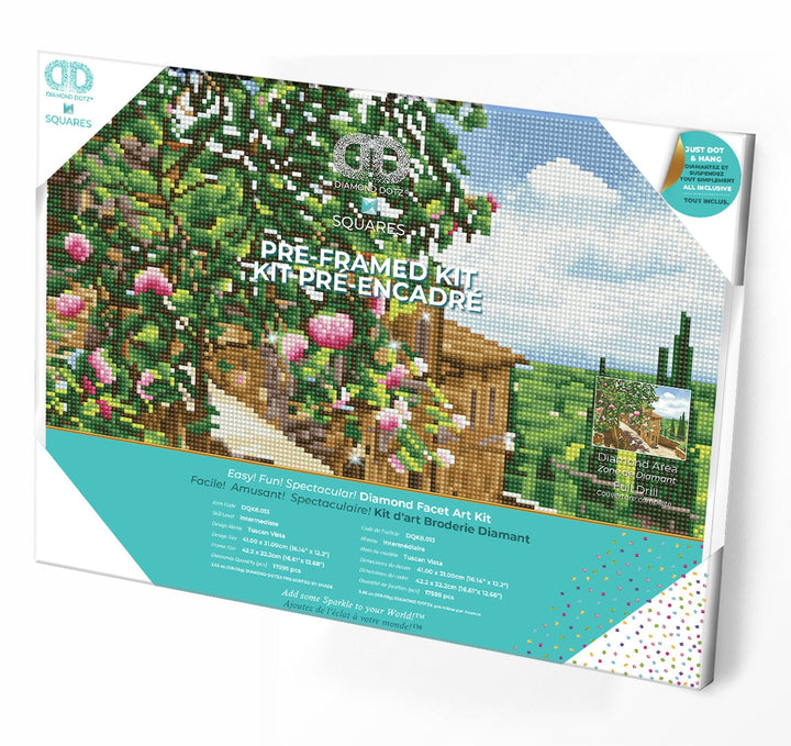 Diamond Dotz Tuscan Vista Pre-Framed Kit - 16.1" x 12.2"