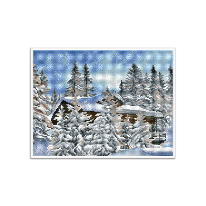 Diamond Dotz Alpine Retreat Pre-Framed Kit - 16.1" x 12.2"