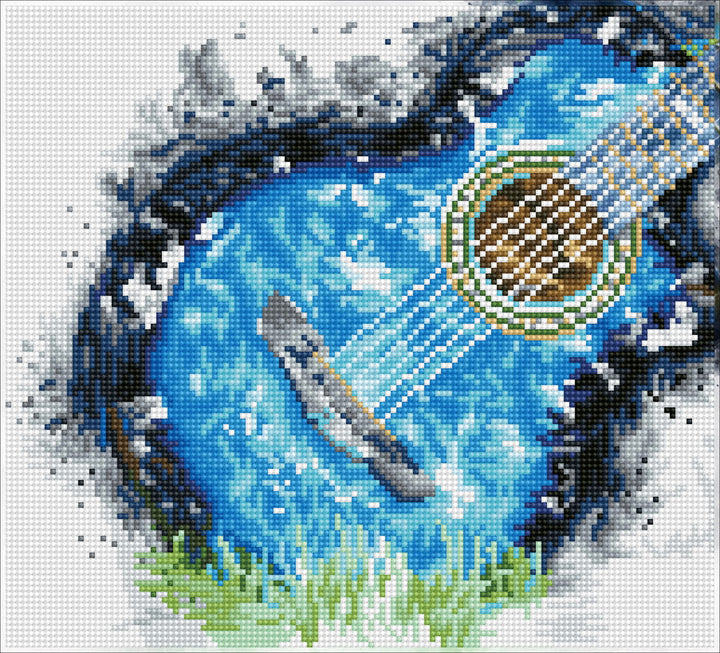 Diamond Dotz Blue Grass Pre-Framed Kit - 13.4" x 12.2"