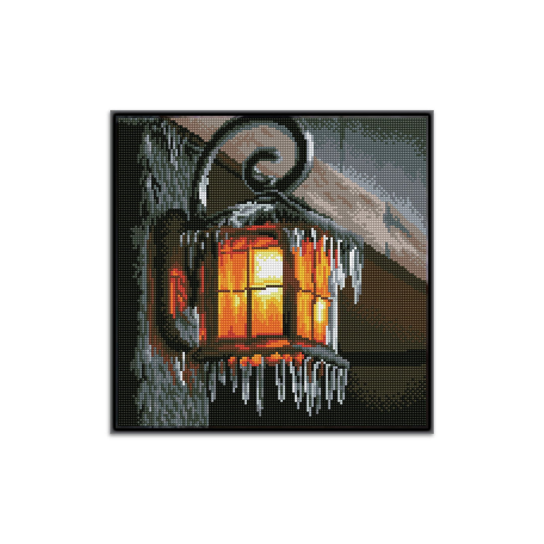 Diamond Dotz Frosty Light Pre-Framed Kit - 13.6" x 13.6"