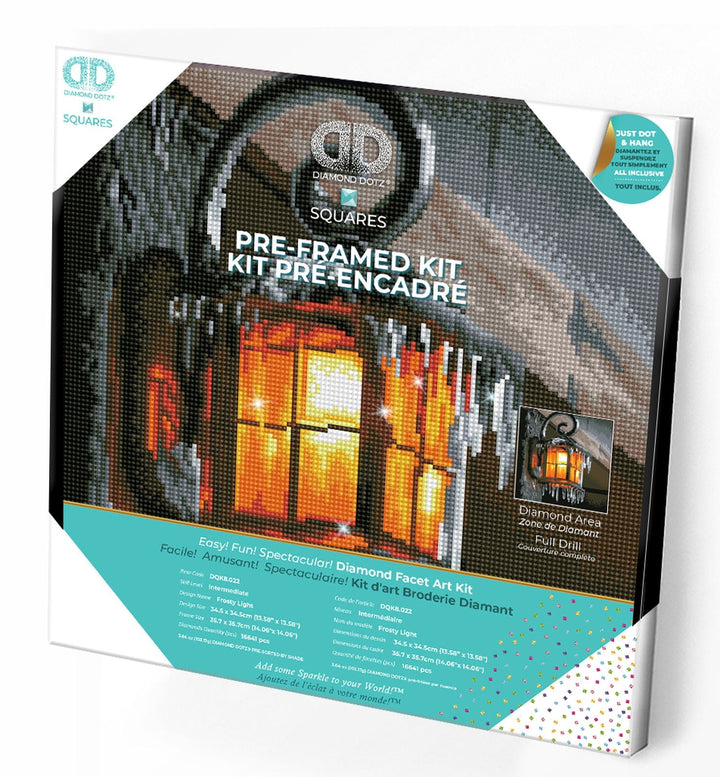 Diamond Dotz Frosty Light Pre-Framed Kit - 13.6" x 13.6"