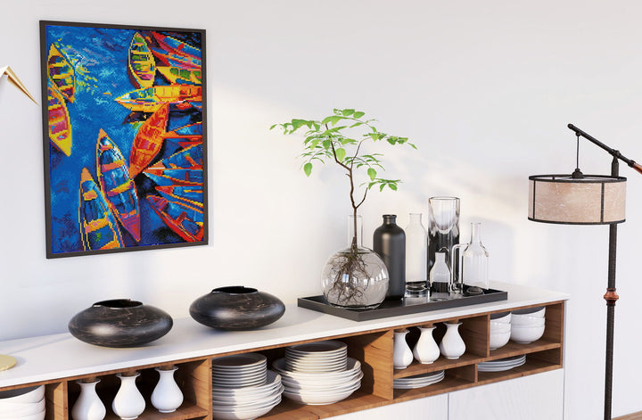 Diamond Dotz Blue Bay Pre-Framed Kit - 13.8" x 17.7"