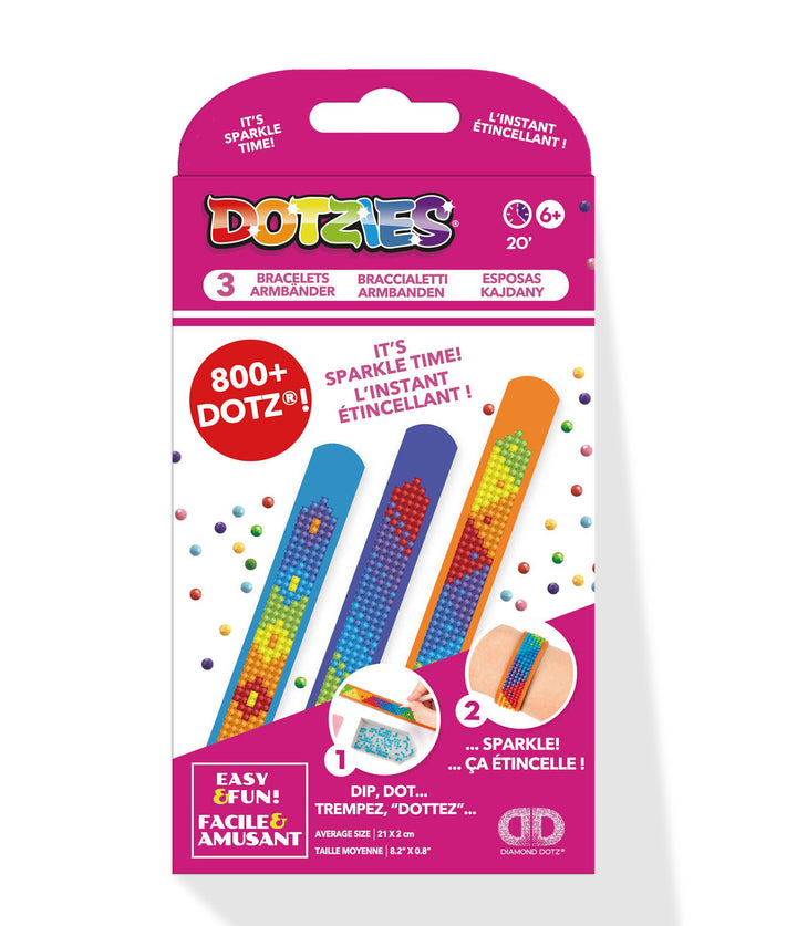 Diamond Dotz DOTZIES 3 Bracelets Multi Pack Mardigras