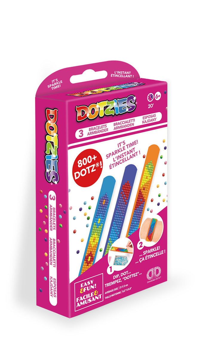 Diamond Dotz DOTZIES 3 Bracelets Multi Pack Mardigras