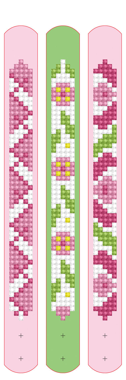 Diamond Dotz DOTZIES 3 Bracelets Multi Pack Pretty in Pink