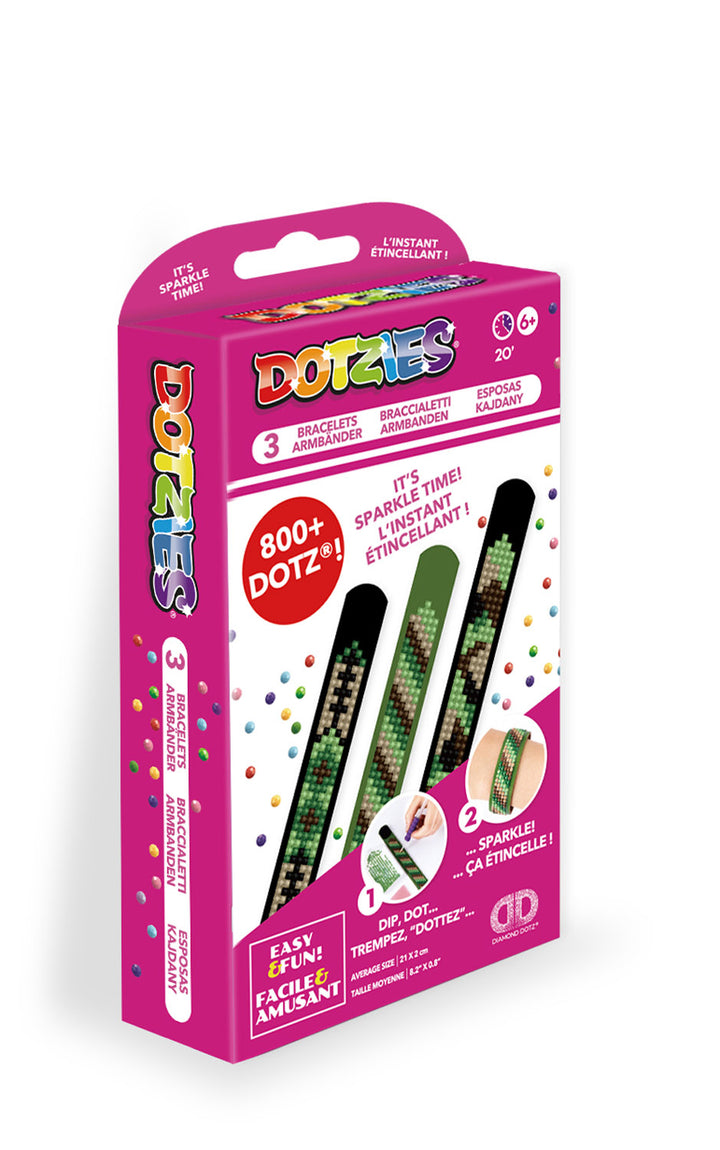 Diamond Dotz DOTZIES 3 Bracelets Multi Pack Camouflage