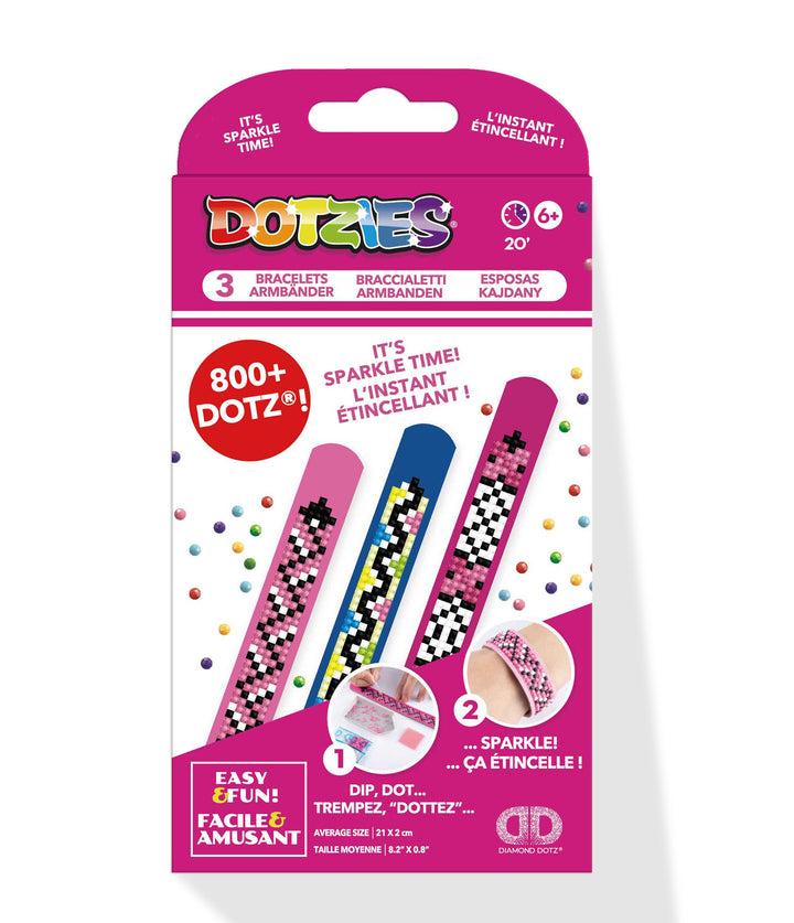 Diamond Dotz DOTZIES 3 Bracelets Multi Pack Evening Glow