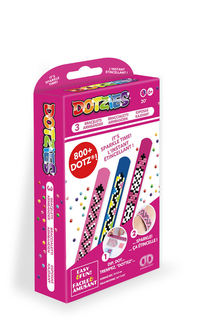 Diamond Dotz DOTZIES 3 Bracelets Multi Pack Evening Glow