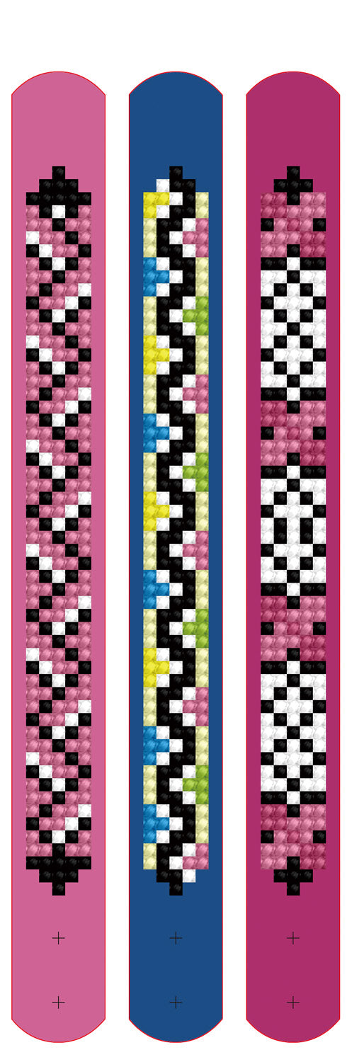 Diamond Dotz DOTZIES 3 Bracelets Multi Pack Evening Glow