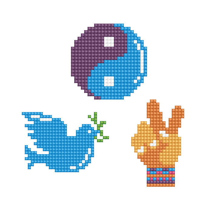 Diamond Dotz Peace - DOTZIES Stickers Kit