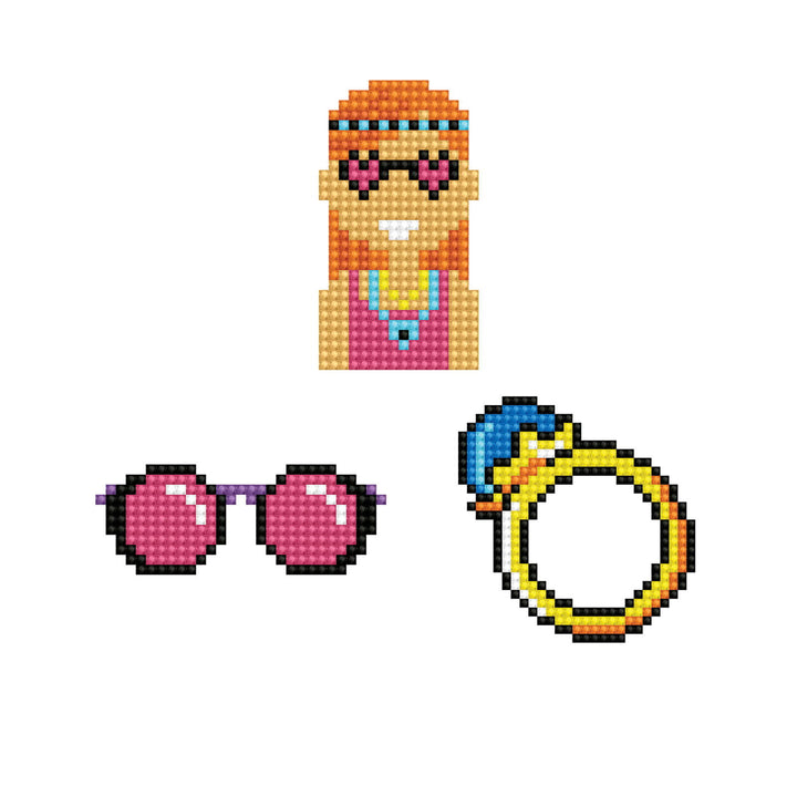 Diamond Dotz Cool Girl - DOTZIES Stickers Kit