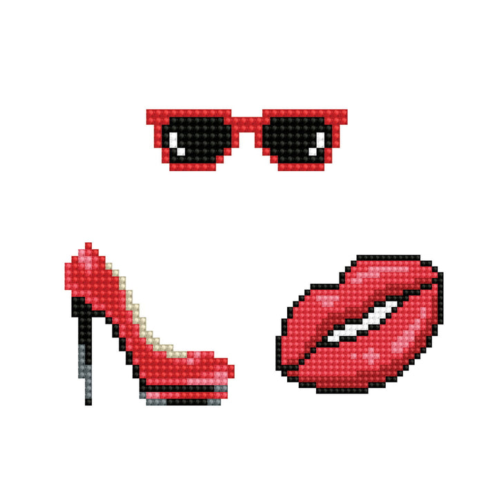 Diamond Dotz Kiss - DOTZIES Stickers Kit