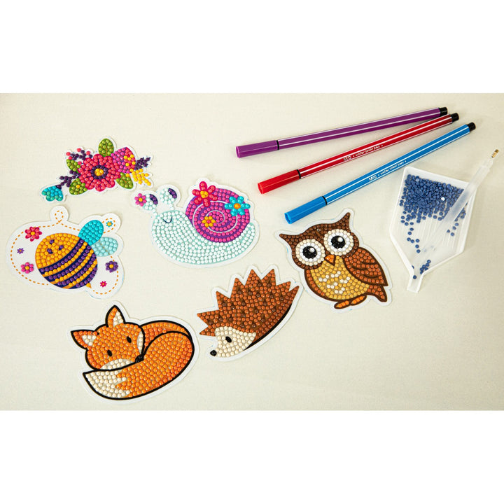 Diamond Dotz DOTZIES 3 STICKERS Multi Pack - Forest Friends