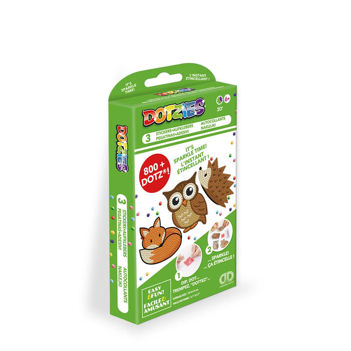 Diamond Dotz DOTZIES 3 STICKERS Multi Pack - Forest Friends