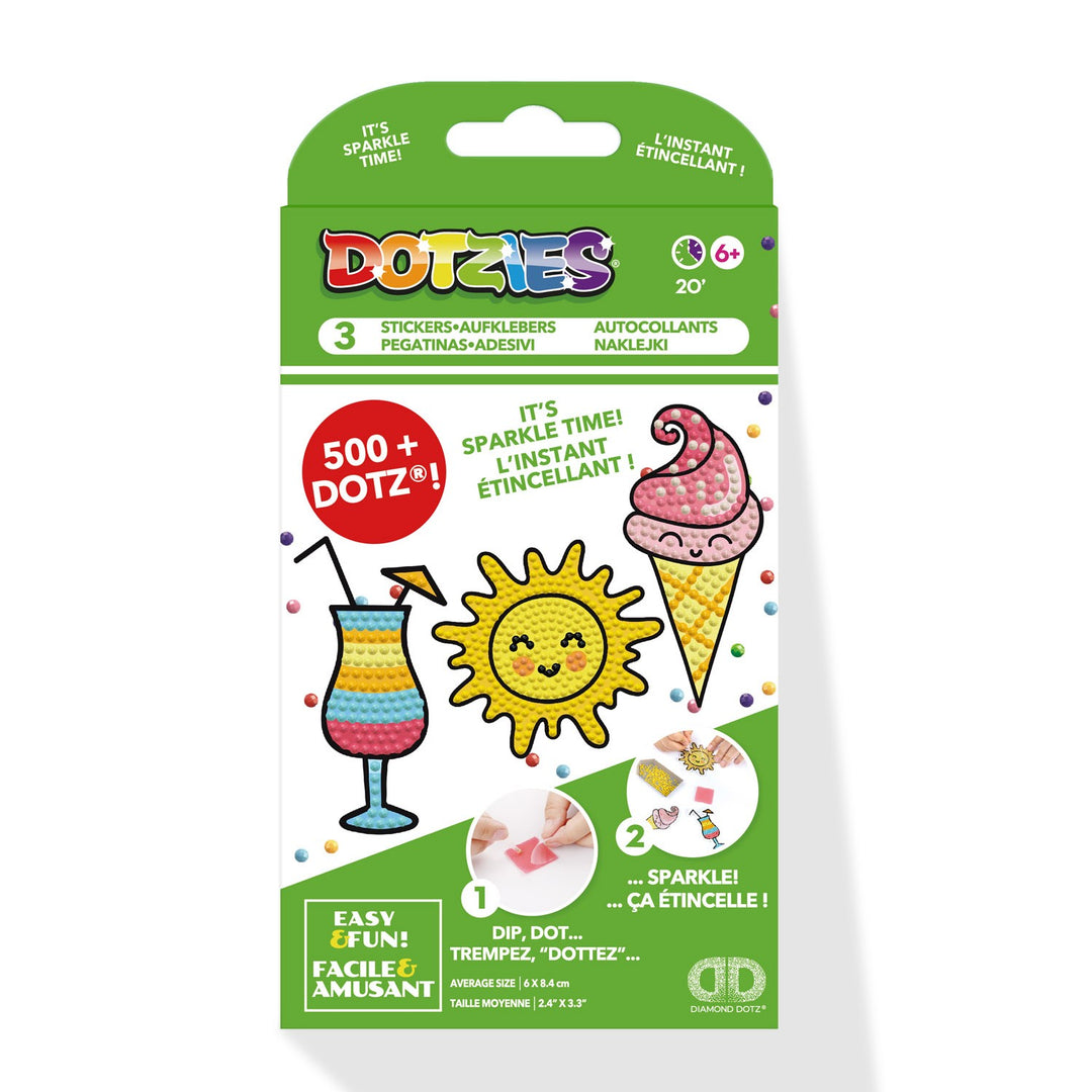 Diamond Dotz DOTZIES 3 STICKERS Multi Pack - Sunshine