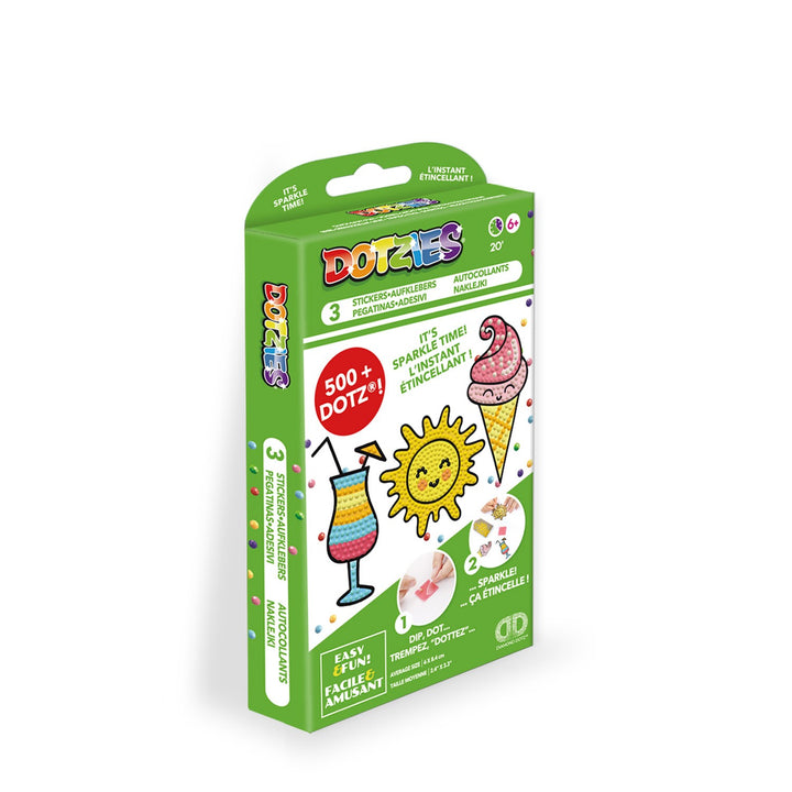 Diamond Dotz DOTZIES 3 STICKERS Multi Pack - Sunshine