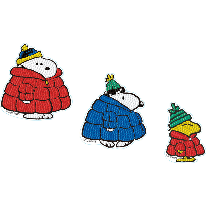 Peanuts Snoopy 3 Stickers Set