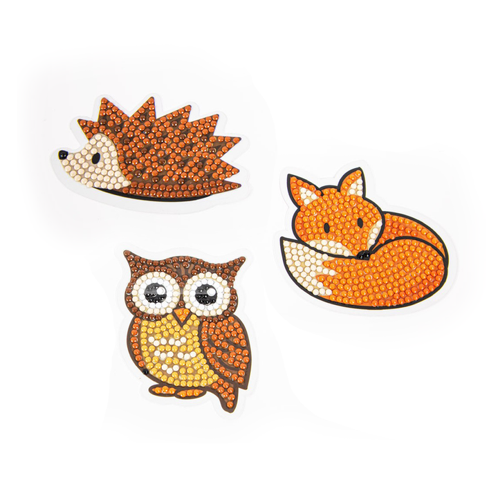 Diamond Dotz DOTZIES 3 STICKERS Multi Pack - Forest Friends