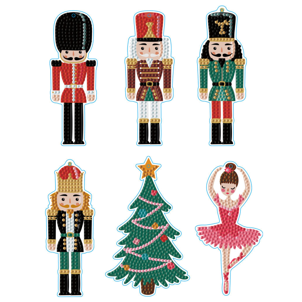 Nutcracker Ornaments Diamond Painting Kit | Diamond Dotz Nutcracker Ornaments Diamond Painting Kit | Diamond Dotz