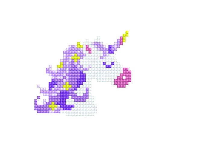 Diamond Dotz Pink Unicorn Zipper Pouch - 5.51 x 8.46 in