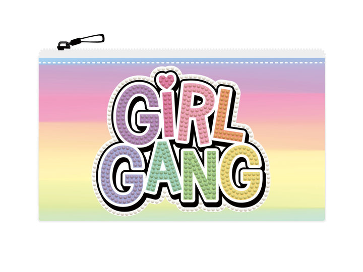 Diamond Dotz Girl Gang Zipper Pouch - 5.51 x 8.46 in