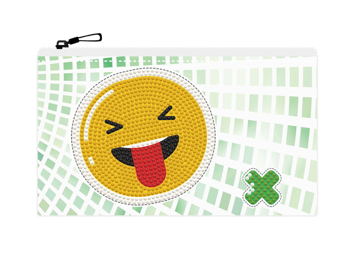 Diamond Dotz Happy Grin Zipper Pouch - 5.51 x 8.46 in
