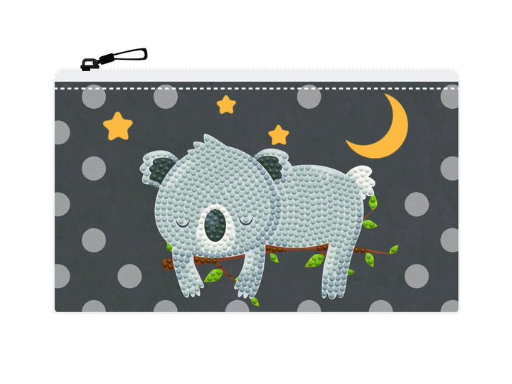 Diamond Dotz Sleepy Time Koala Zipper Pouch - 5.51 x 8.46 in