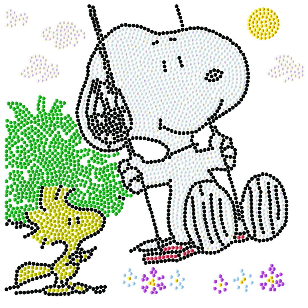 Dotzies Snoopy on the Swing