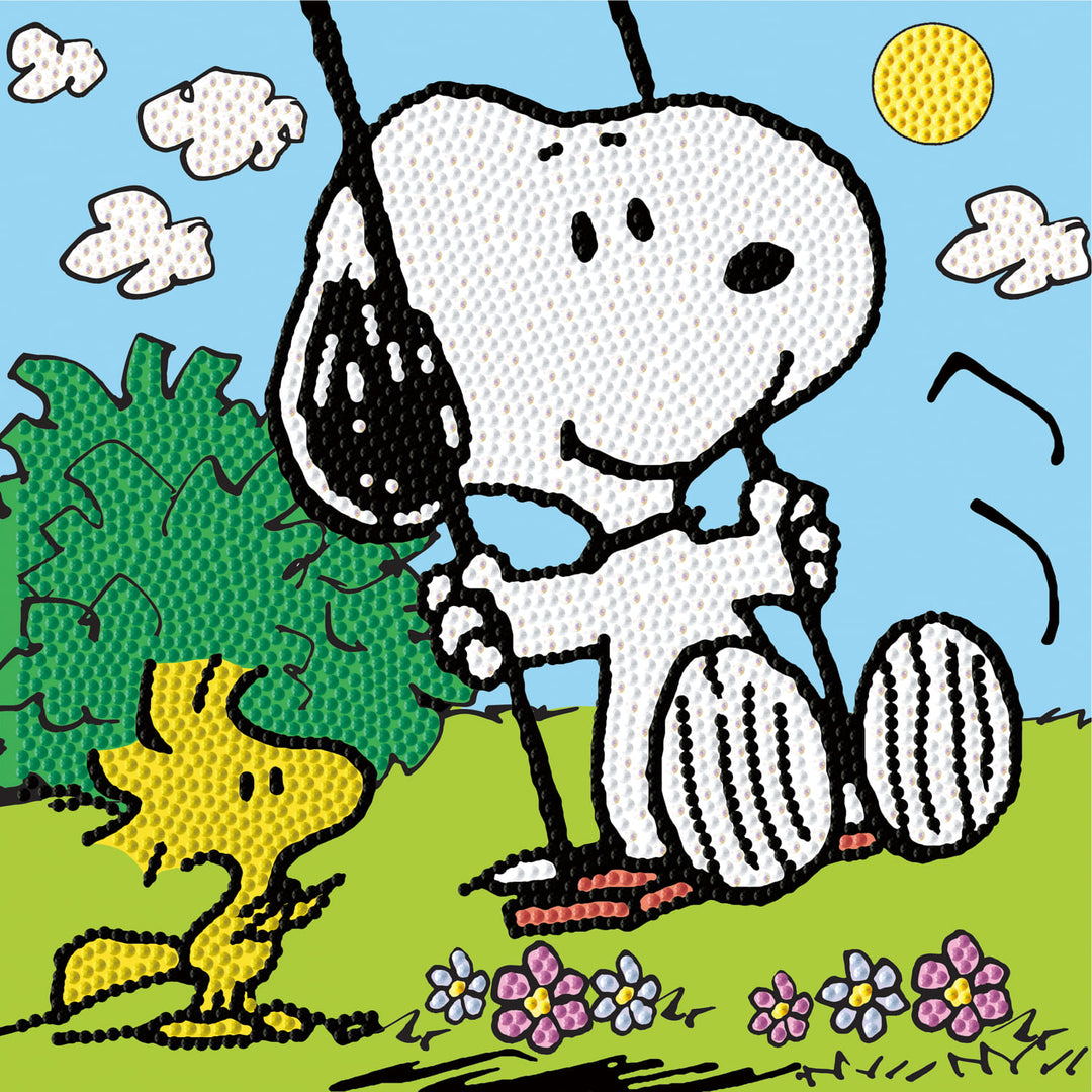 Dotzies Snoopy on the Swing