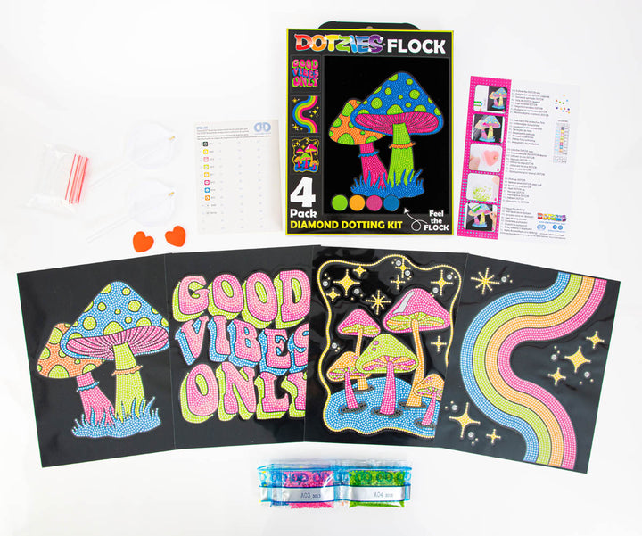 Diamond Dotz Neon Good Vibes - 10 x 8 in (Each Design)