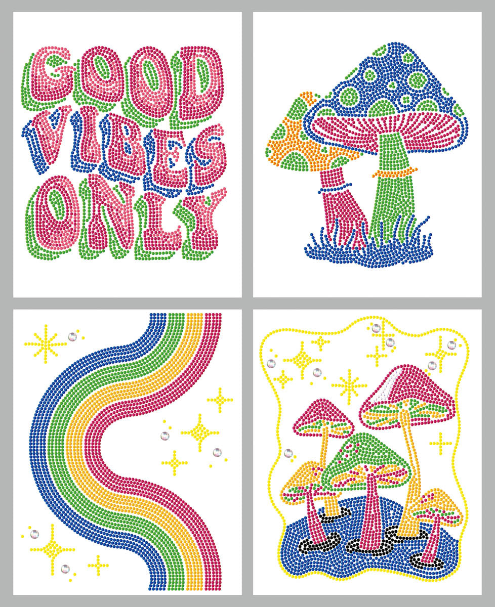 Diamond Dotz Neon Good Vibes - 10 x 8 in (Each Design)