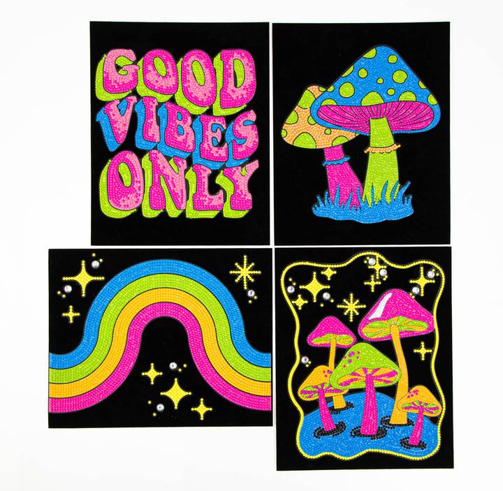 Diamond Dotz Neon Good Vibes - 10 x 8 in (Each Design)