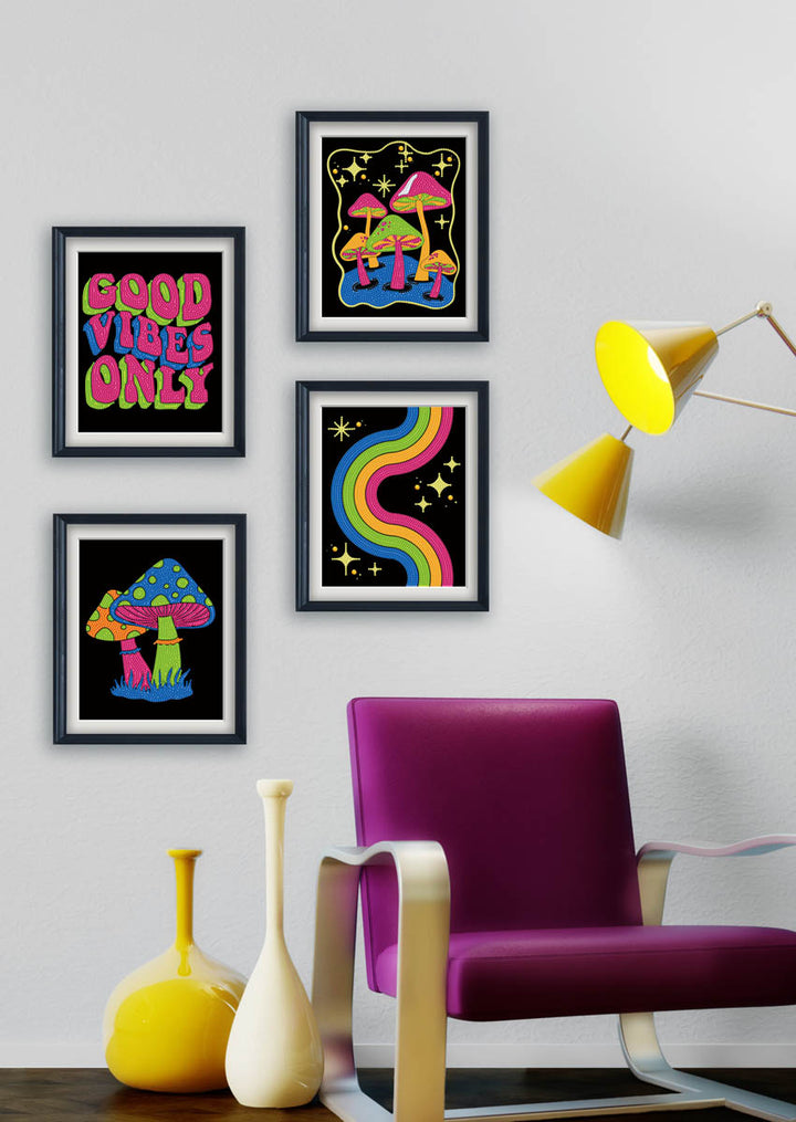 Diamond Dotz Neon Good Vibes - 10 x 8 in (Each Design)