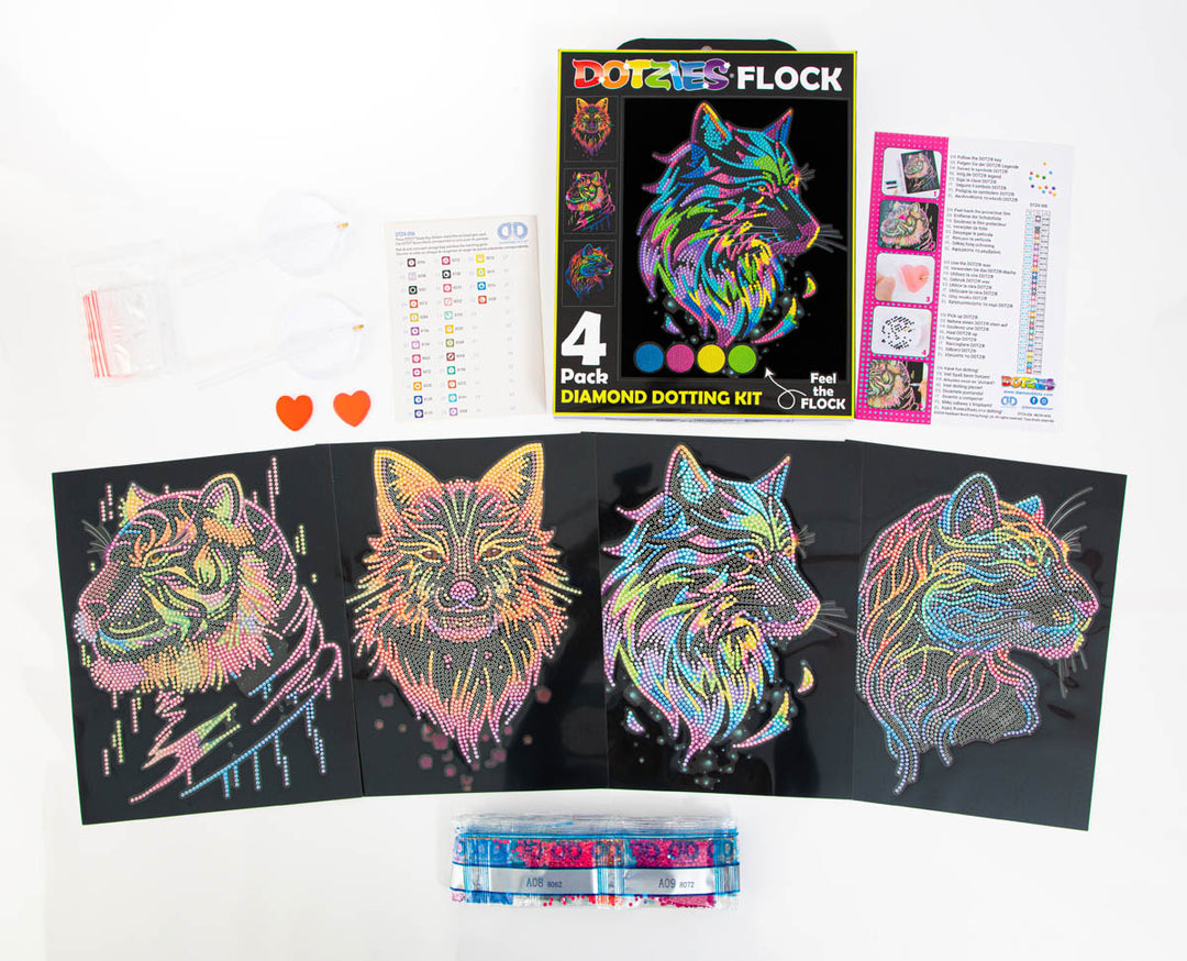 Diamond Dotz Wild Neon - 10 x 8 in (Each Design)