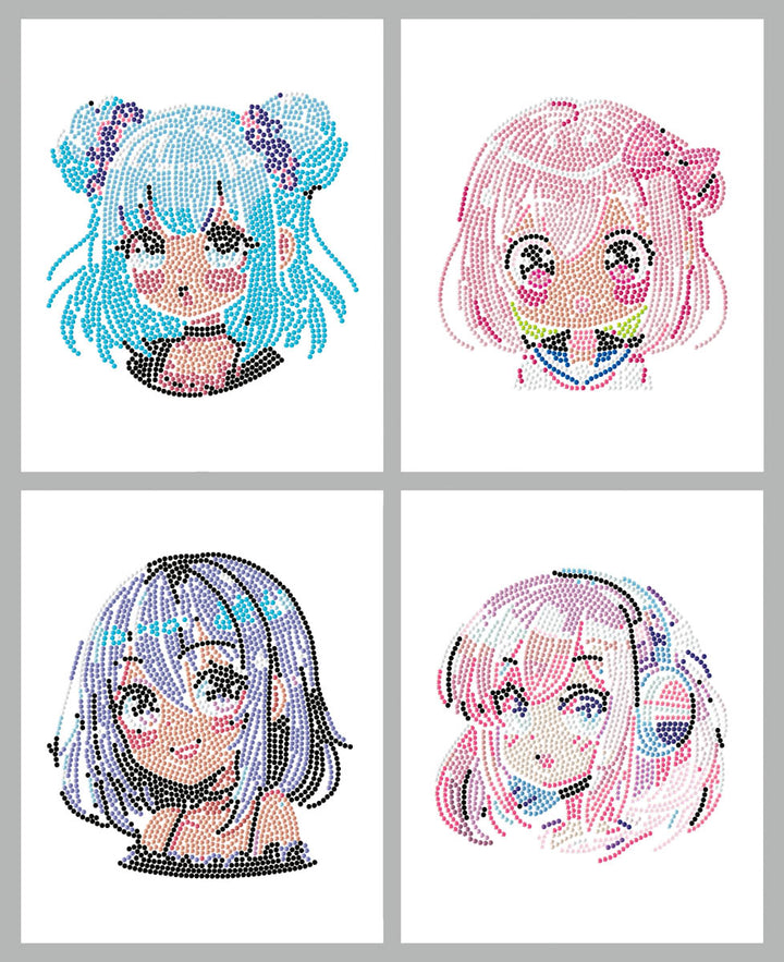 Diamond Dotz Neon Anime Girls - 10 x 8 in (Each Design)