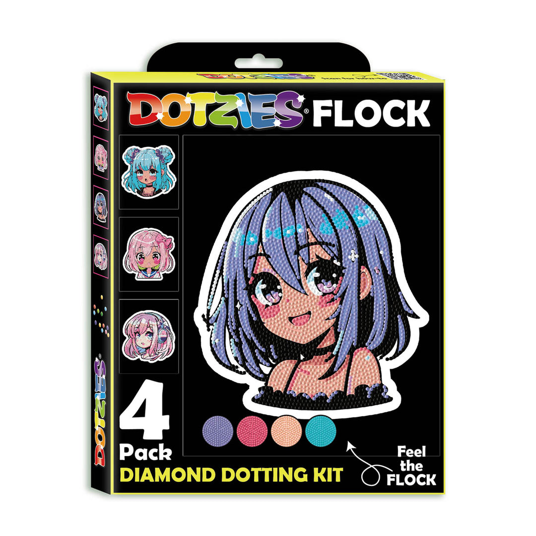 Diamond Dotz Neon Anime Girls - 10 x 8 in (Each Design)