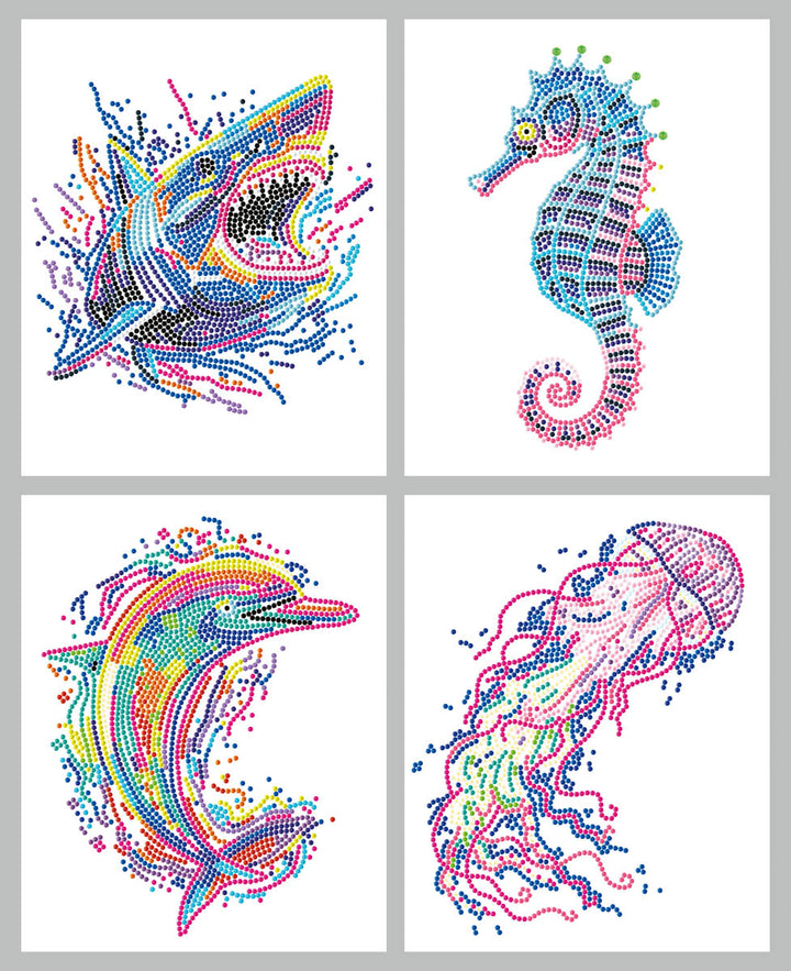 Diamond Dotz Neon Sea Life - 10 x 8 in (Each Design)