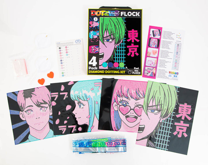 Diamond Dotz Neon Anime - 10 x 8 in (Each Design)