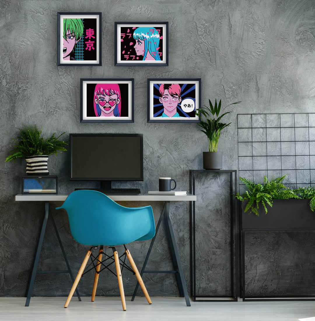Diamond Dotz Neon Anime - 10 x 8 in (Each Design)