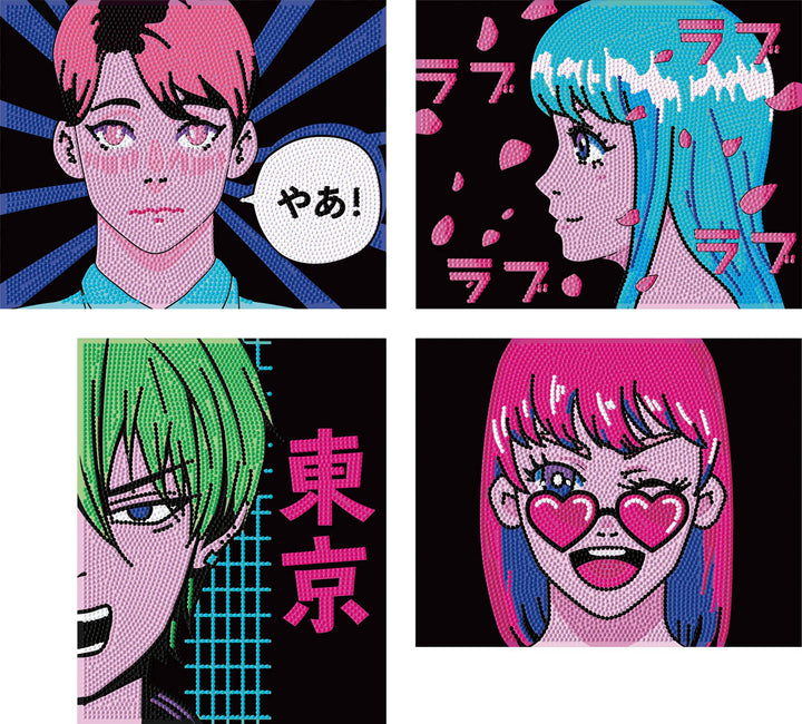 Diamond Dotz Neon Anime - 10 x 8 in (Each Design)