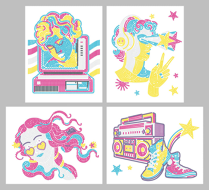 Diamond Dotz Neon Retro Classic - 10 x 8 in (Each Design)