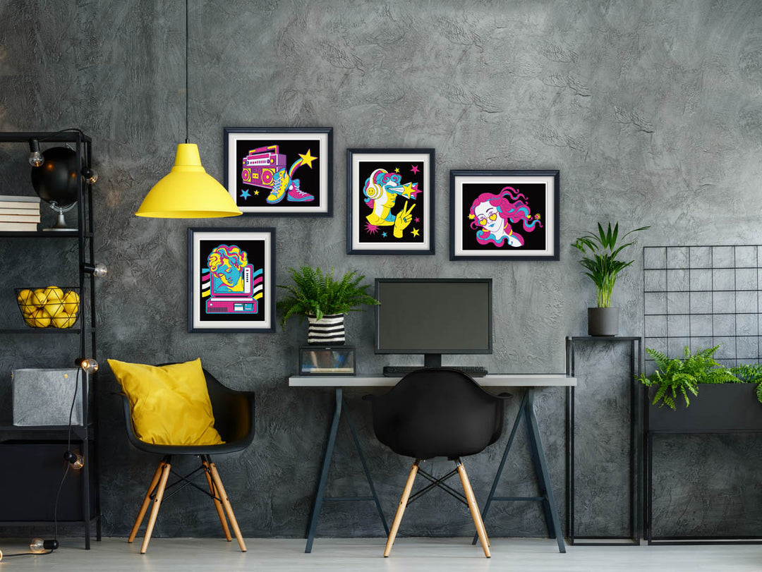 Diamond Dotz Neon Retro Classic - 10 x 8 in (Each Design)