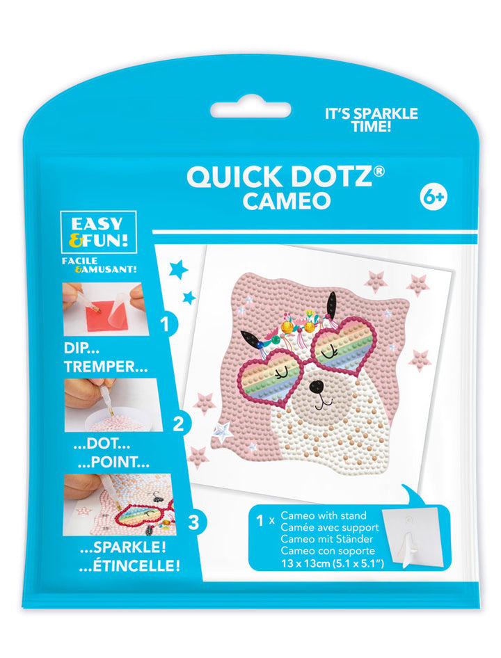 Diamond Dotz DOTZIES Llama Rainbow Diamond Painting - 5.1" x 5.1"