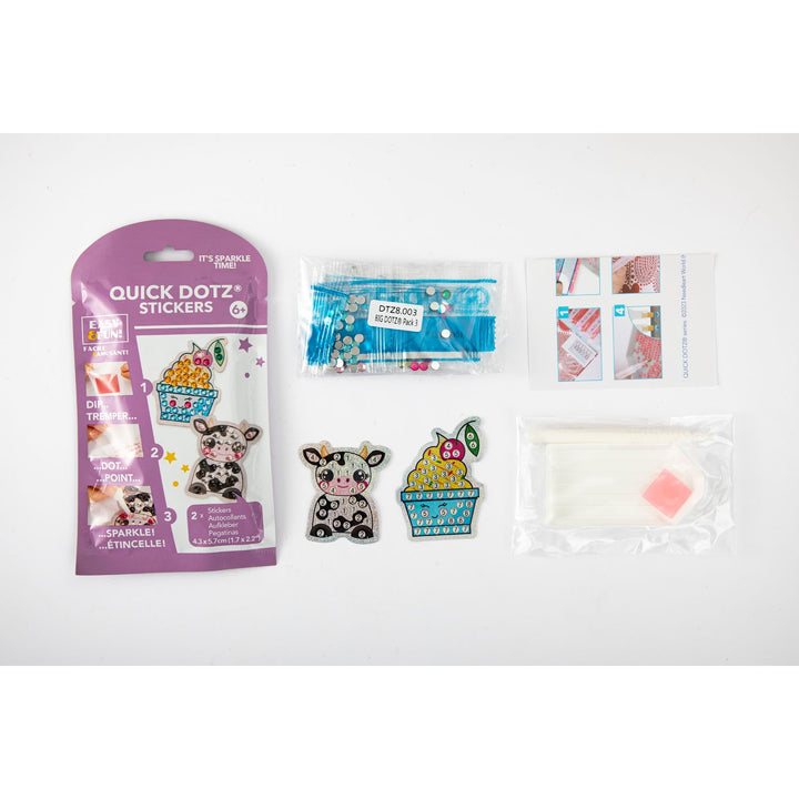 Diamond Dotz BIG DOTZ Stickers Pack 3 - Dairy Cream