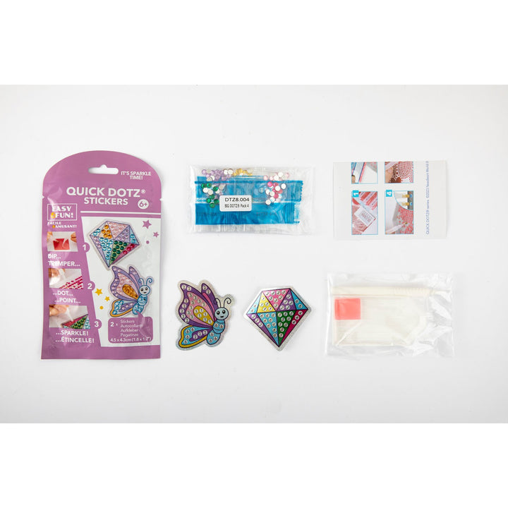 Diamond Dotz BIG DOTZ Stickers Pack 4 - Butterfly Sparkle