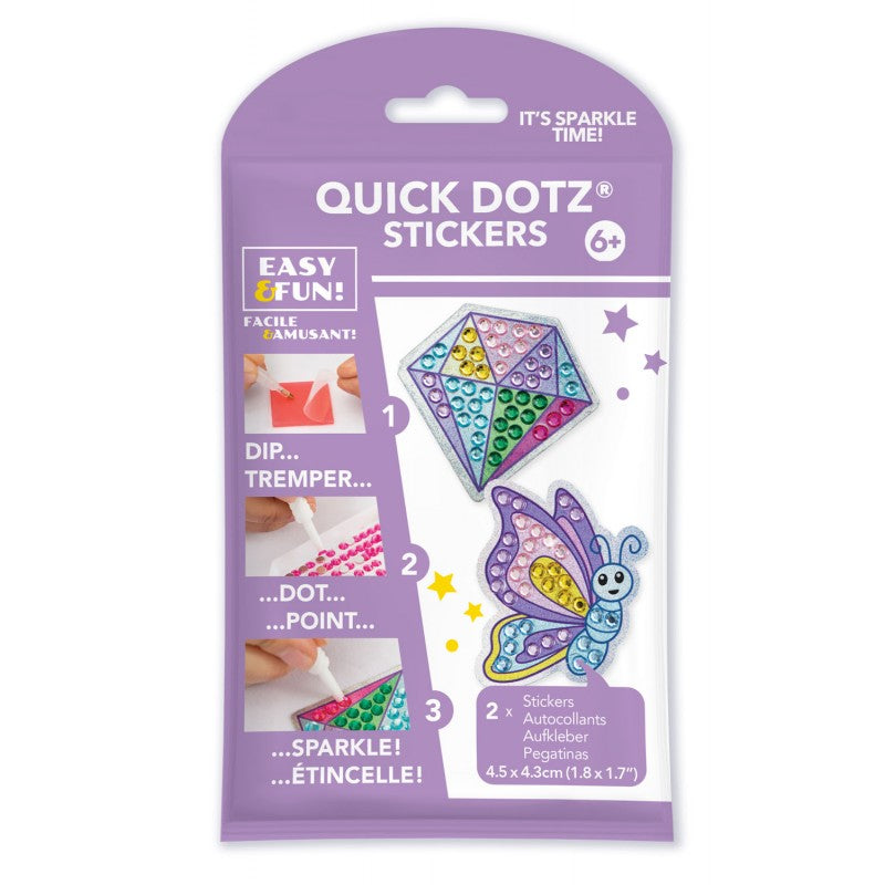 Diamond Dotz BIG DOTZ Stickers Pack 4 - Butterfly Sparkle