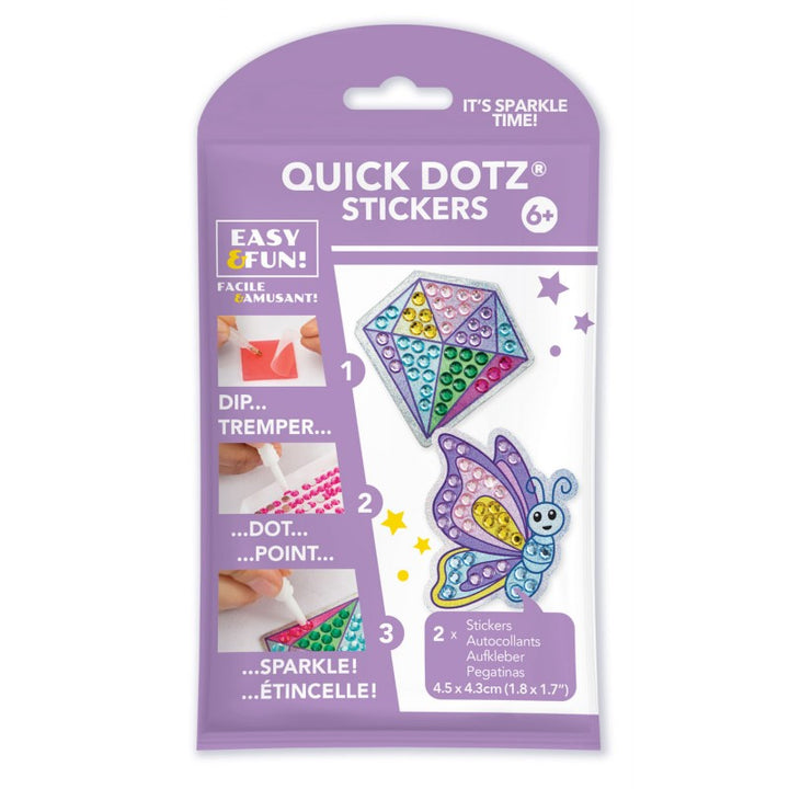 Diamond Dotz BIG DOTZ Stickers Pack 4 - Butterfly Sparkle